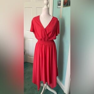 MK Coral Handkerchief Dress